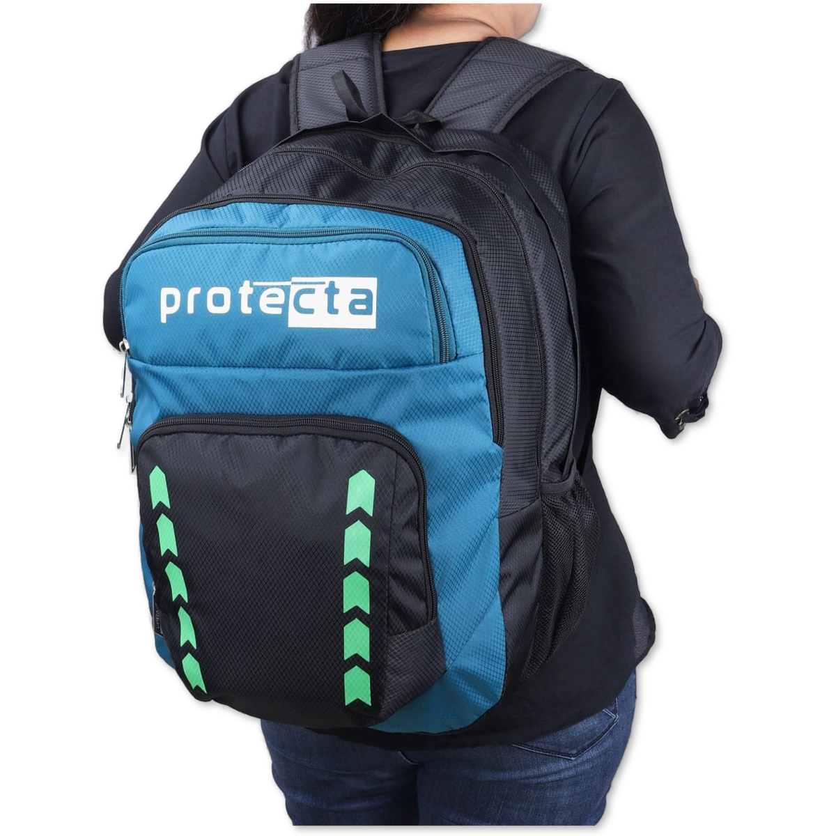 Black-Green | Protecta Bolt Laptop Backpack-6