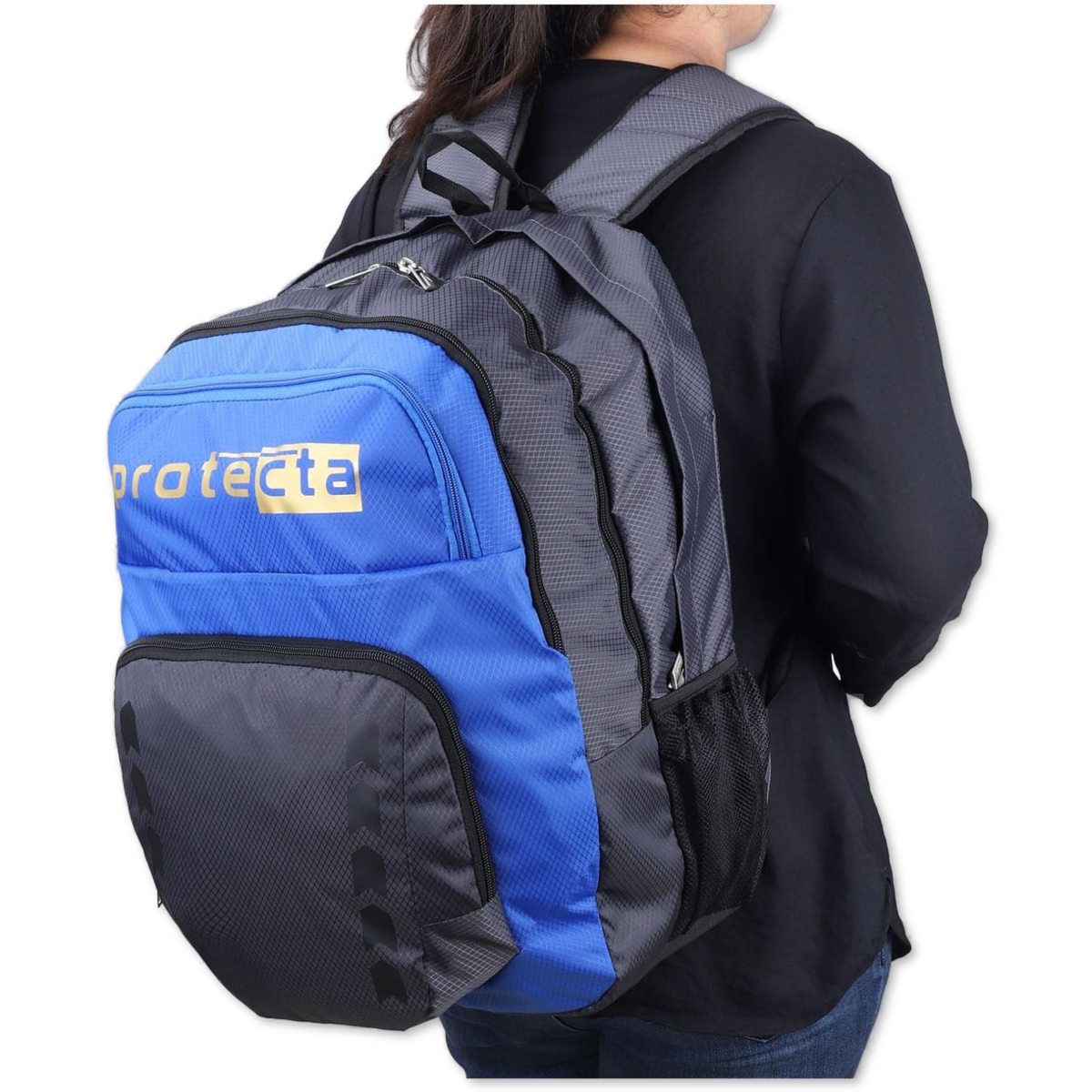 Grey-Blue | Protecta Bolt Laptop Backpack-6