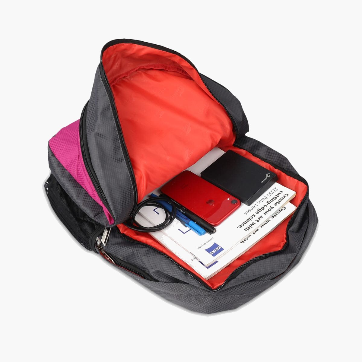 Grey-Pink | Protecta Bolt Laptop Backpack-6