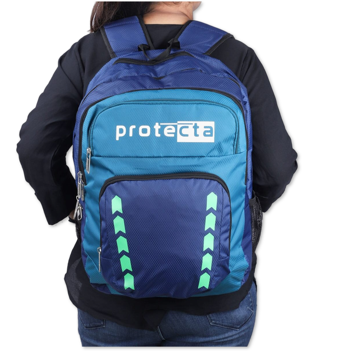 Navy-Green | Protecta Bolt Laptop Backpack-6