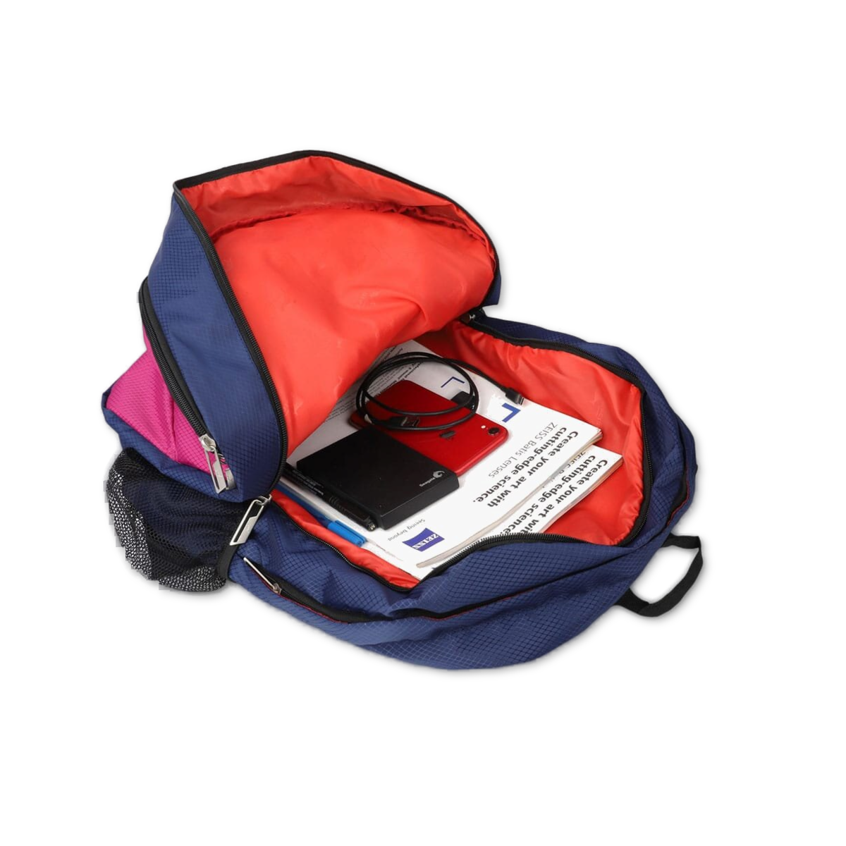 Navy-Pink | Protecta Bolt Laptop Backpack-5