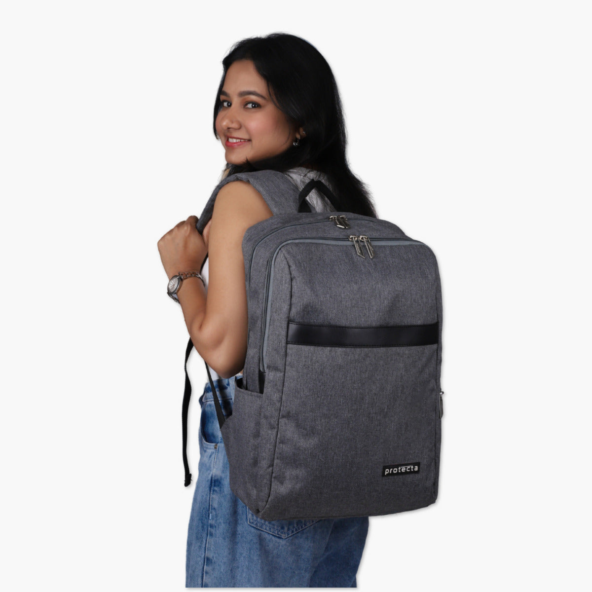 Grey | Protecta Delight Laptop Backpack - 8