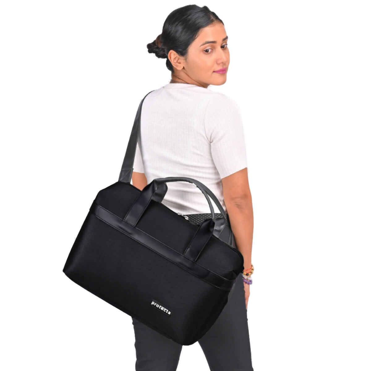 Black | Protecta Early Lead Anti-Theft Office Laptop Bag - 3