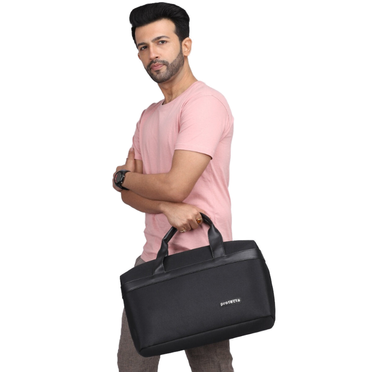 Black | Protecta Early Lead Anti-Theft Office Laptop Bag - 5