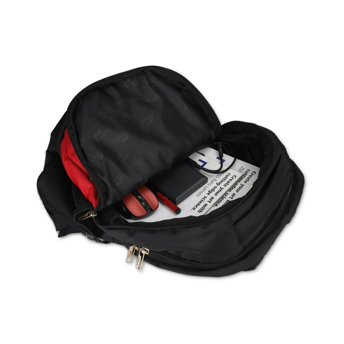 Black-Red | Protecta Enigma Laptop Backpack-4