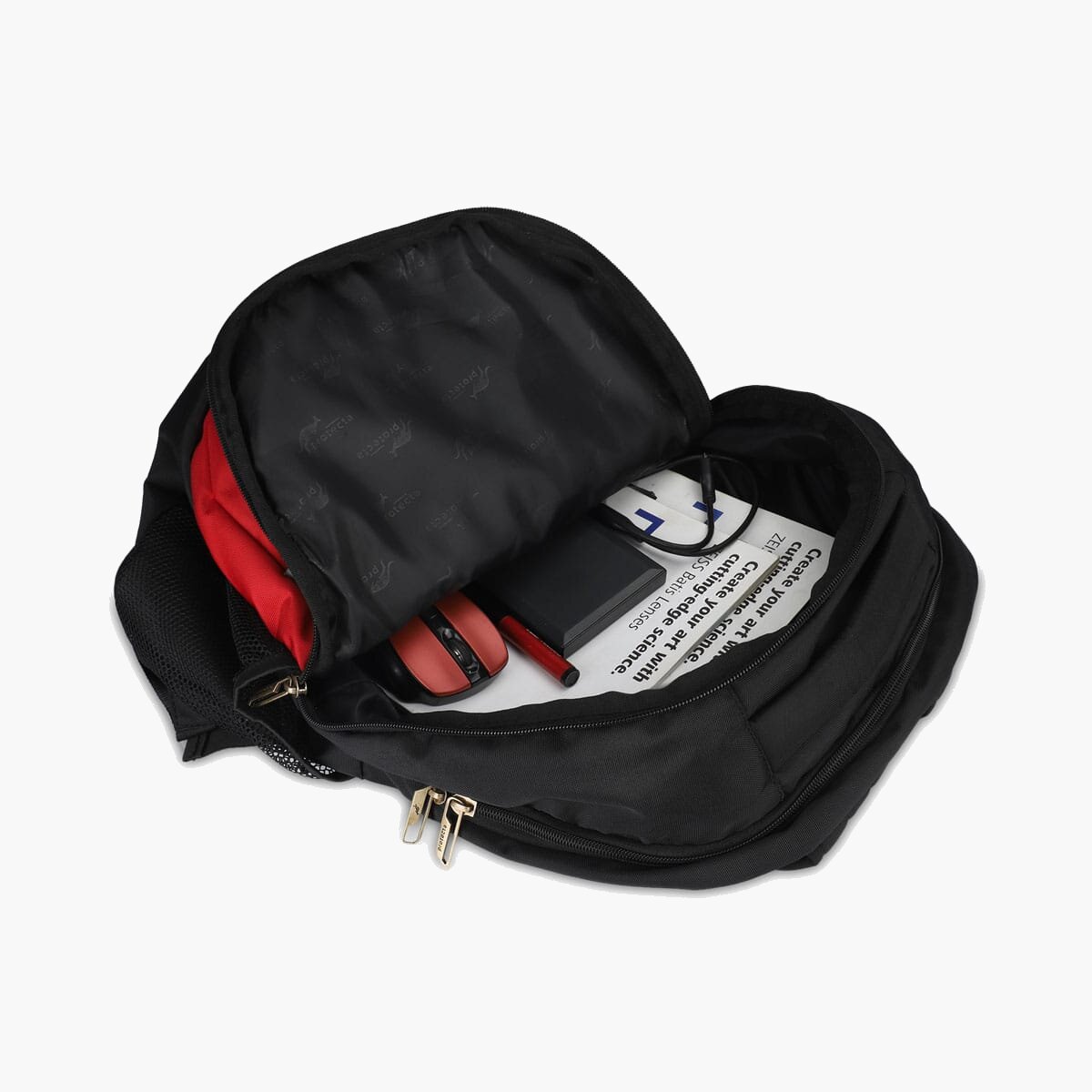 Black-Red | Protecta Enigma Laptop Backpack-4