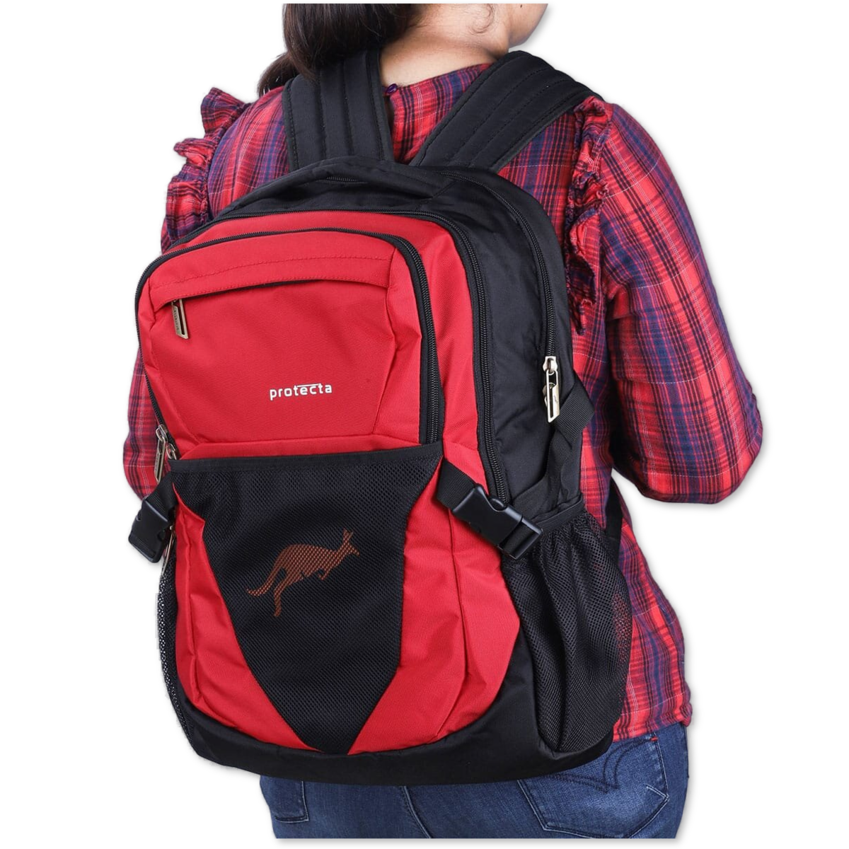 Black-Red | Protecta Enigma Laptop Backpack-5
