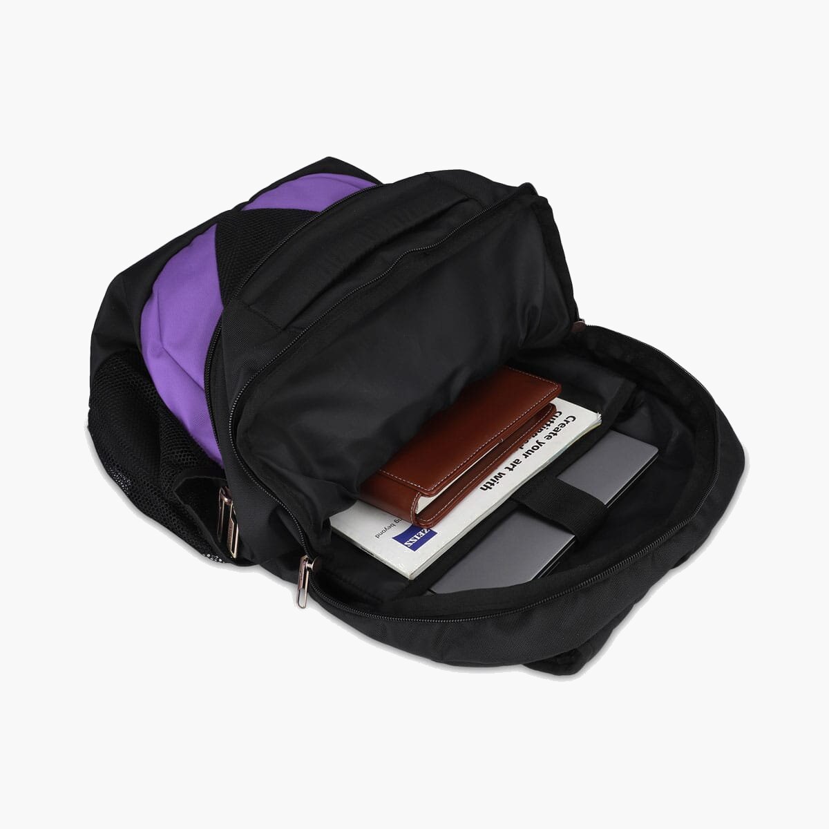 Black-Violet | Protecta Enigma Laptop Backpack-5
