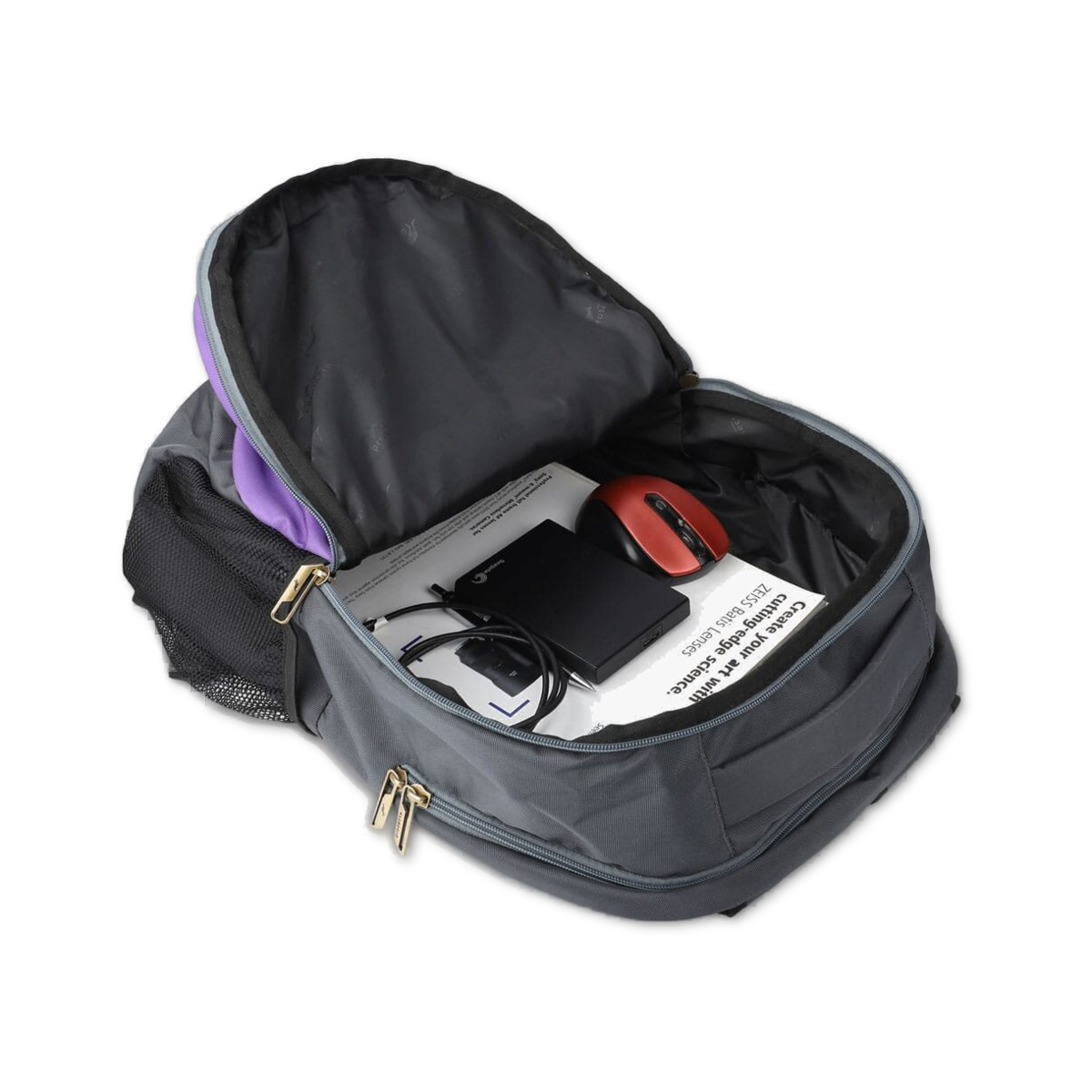 Grey-Violet | Protecta Enigma Laptop Backpack-4