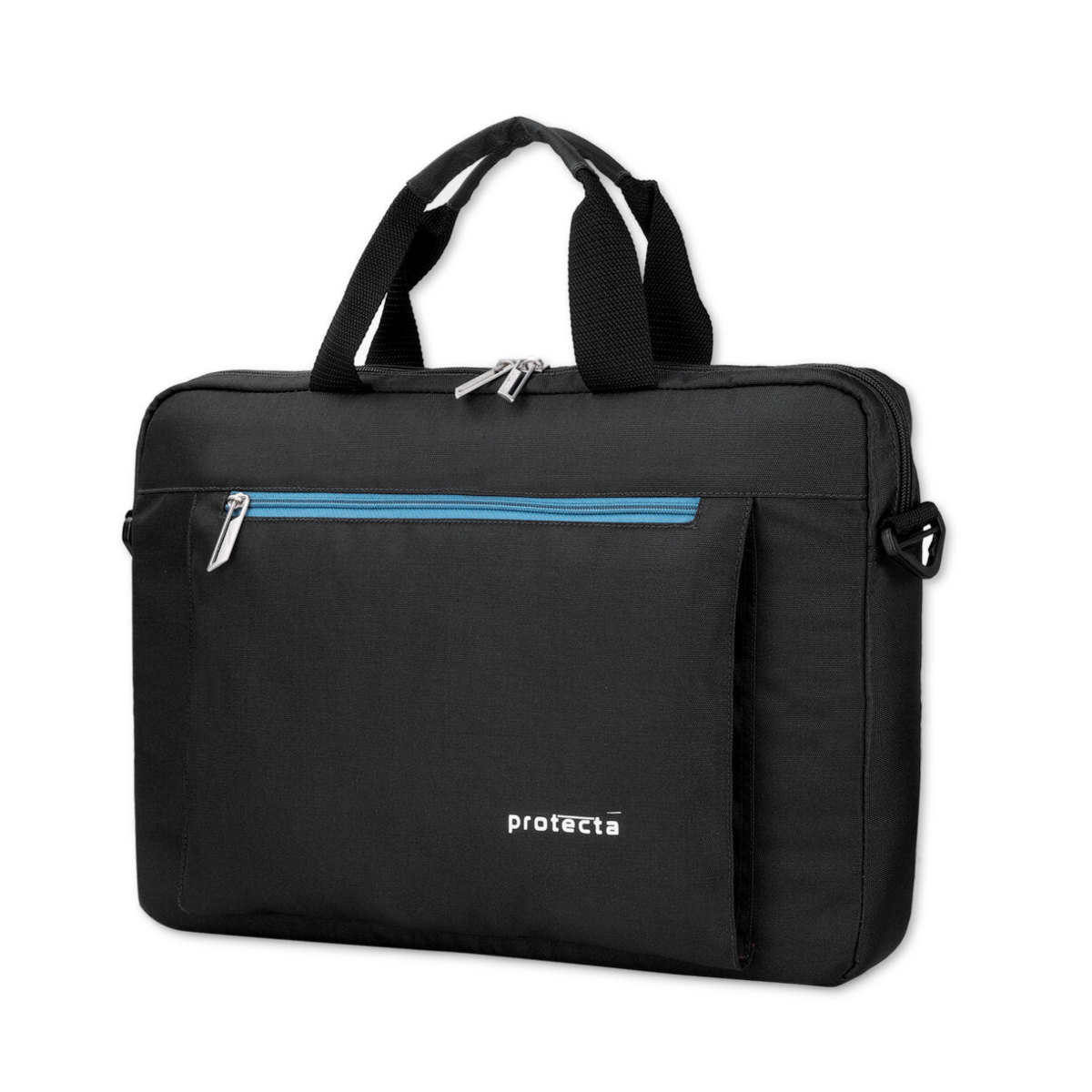 Black-Blue | Protecta Headquarter Lite Slim Office Laptop Bag-2