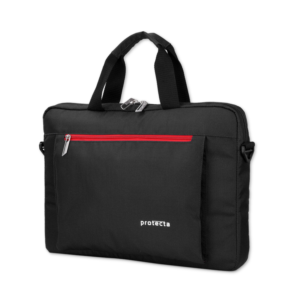 Black-Red | Protecta Headquarter Lite Slim Office Laptop Bag-2