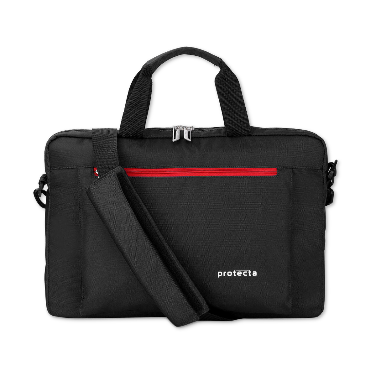 Black-Red | Protecta Headquarter Lite Slim Office Laptop Bag-4