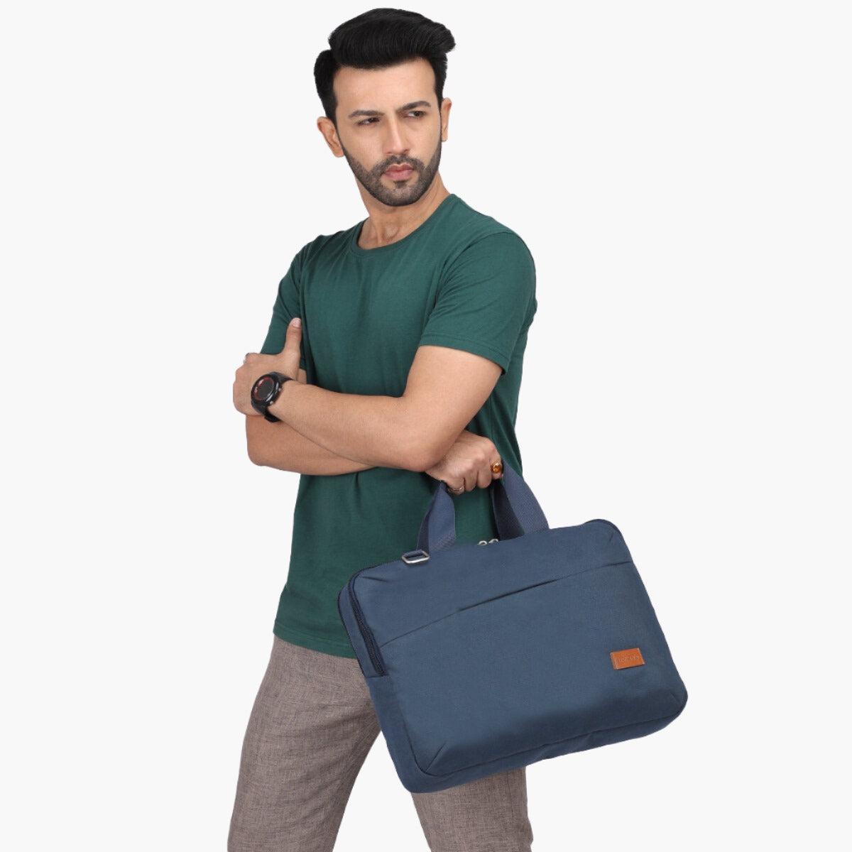 Blue | Protecta High Pedestal Office Laptop Bag - 3