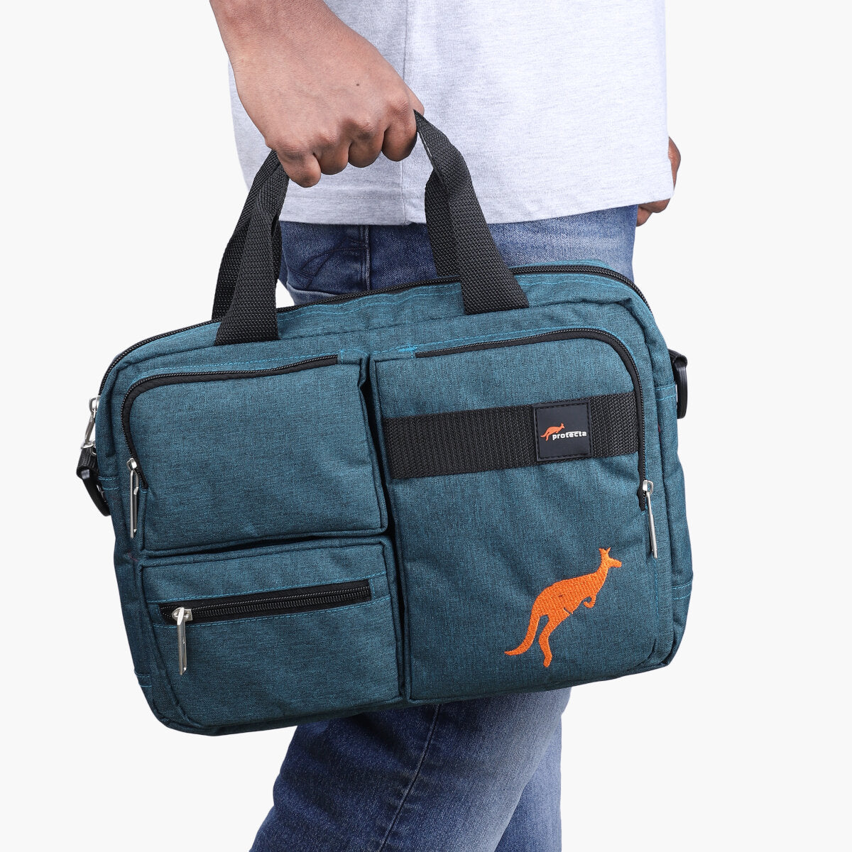 Moss Green, Protecta Leap Laptop Office Bag-8