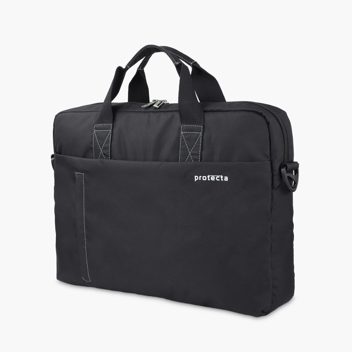 Black Green, Protecta Momentum Laptop Office Bag-2