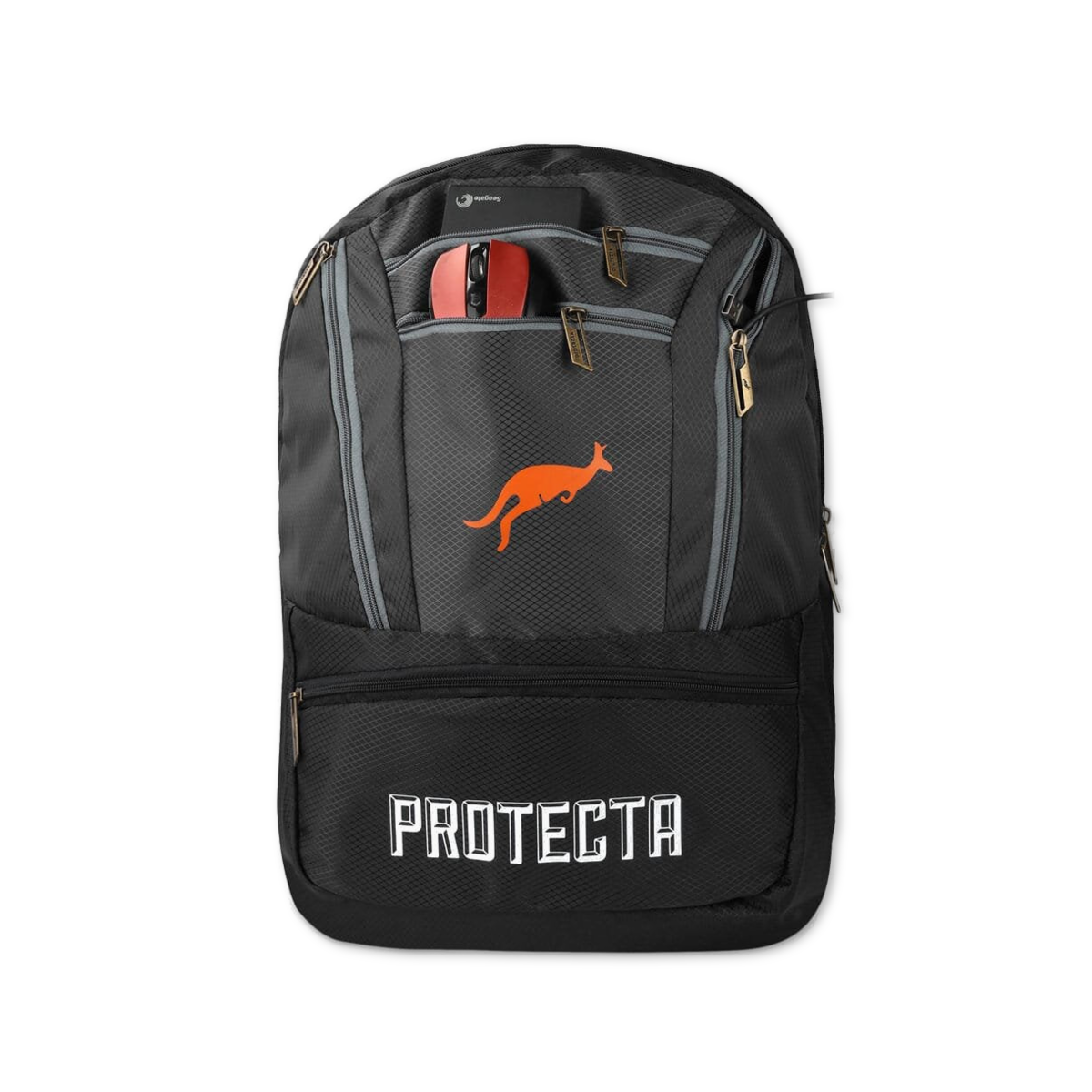 Black-Grey | Protecta Paragon Laptop Backpack-5
