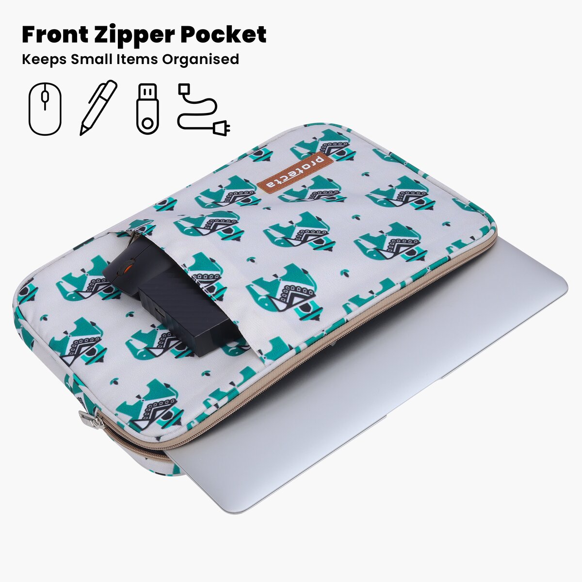 Elephants Print|Phoenix Laptop Sleeve