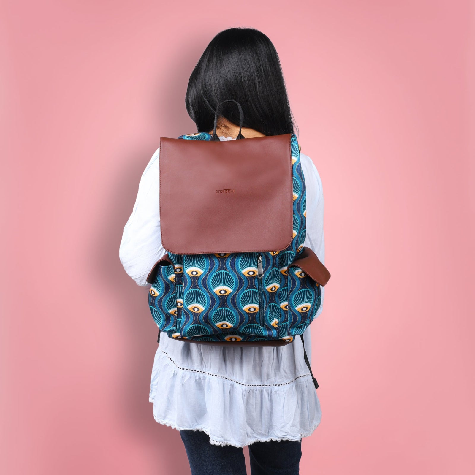 Art Deco Print | Protecta Prisma Laptop Backpack - Main