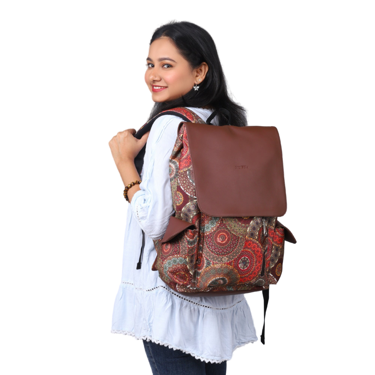 Ethnic Print | Protecta Prisma Laptop Backpack - 1