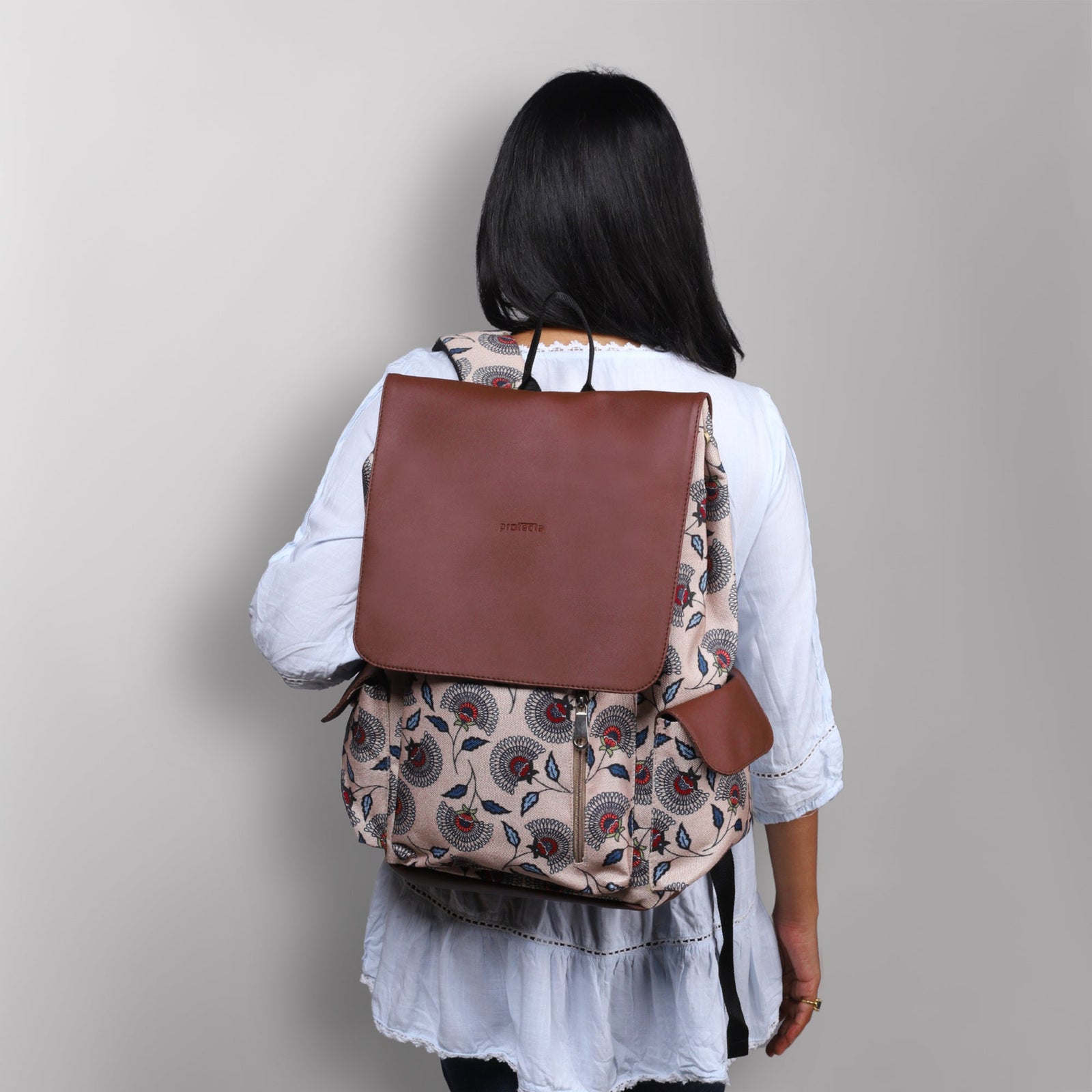 Floral Print | Protecta Prisma Laptop Backpack - Main