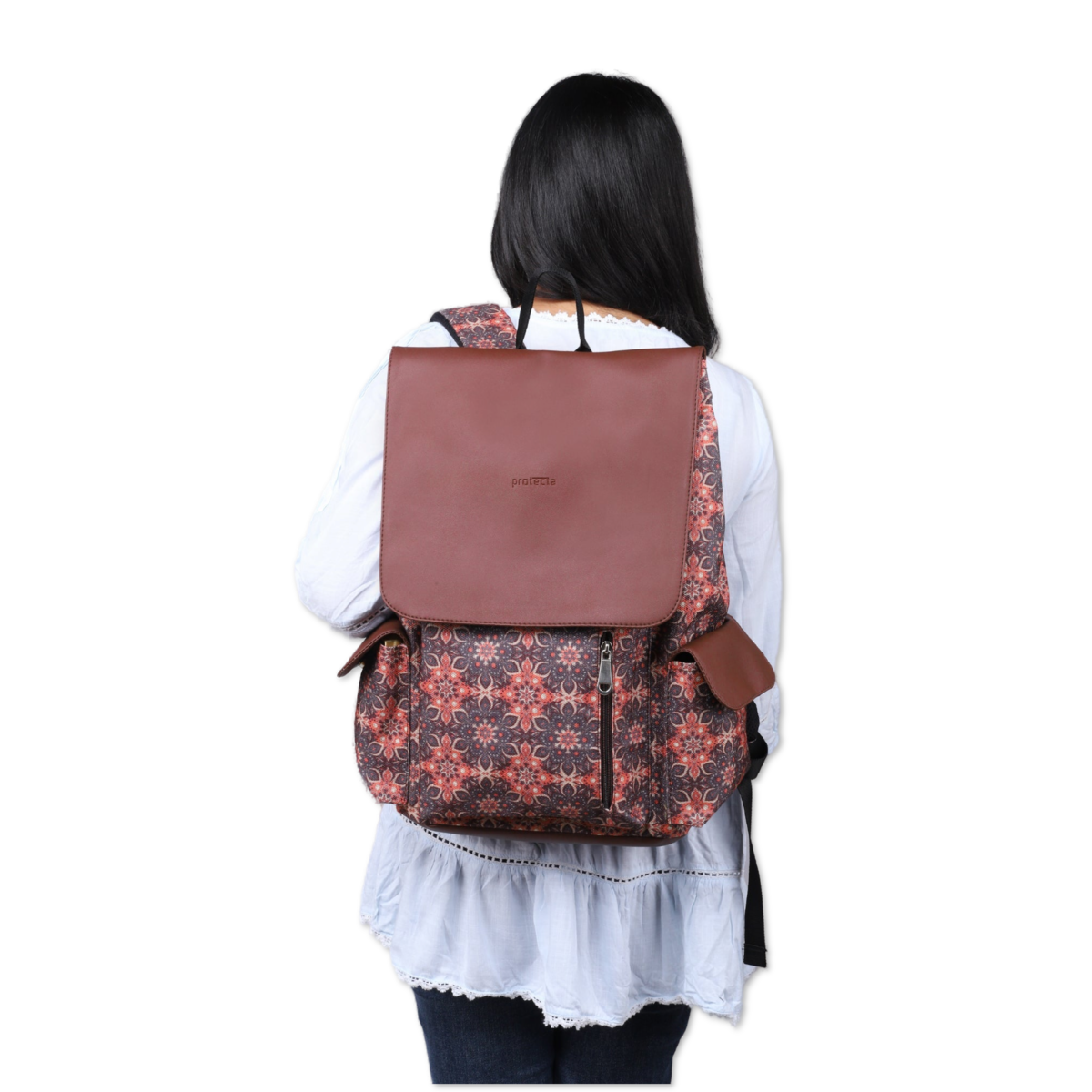 Vintage Print | Protecta Prisma Laptop Backpack - Main