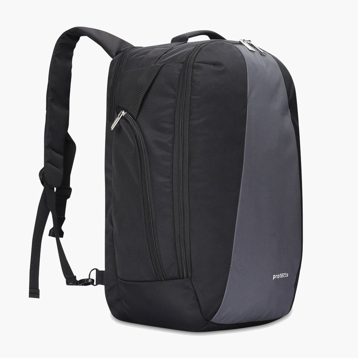 Black-Grey | Protecta Proposed Merger Convertible Office Trave Laptop Backpack-1