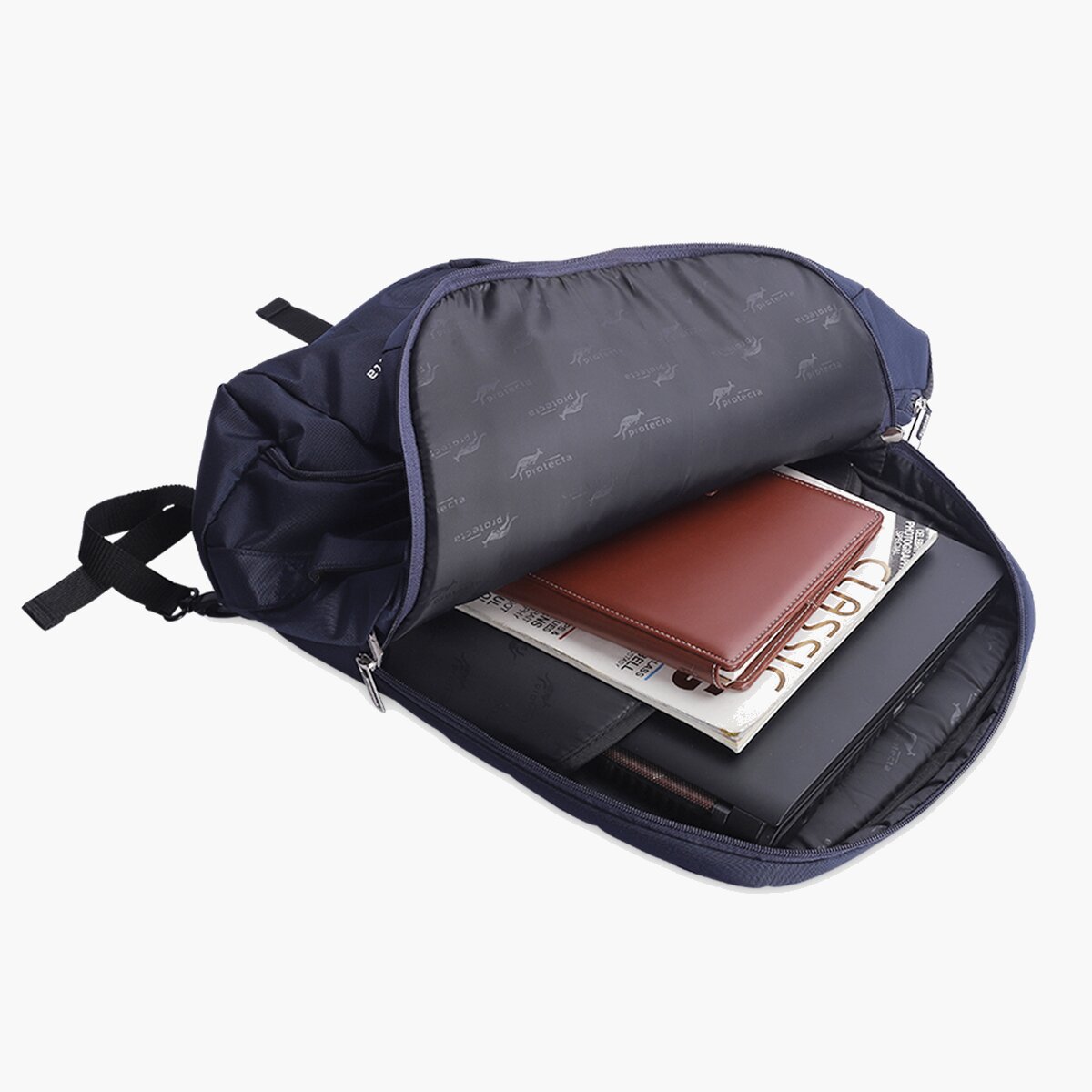 Navy | Protecta Proposed Merger Convertible Office Trave Laptop Backpack-4