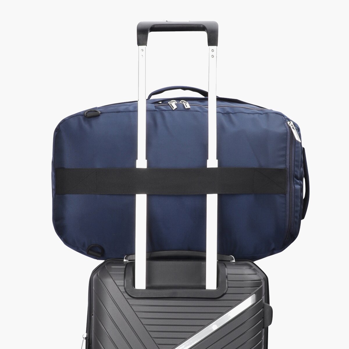 Navy-Grey | Protecta Proposed Merger Convertible Office Trave Laptop Backpack-6