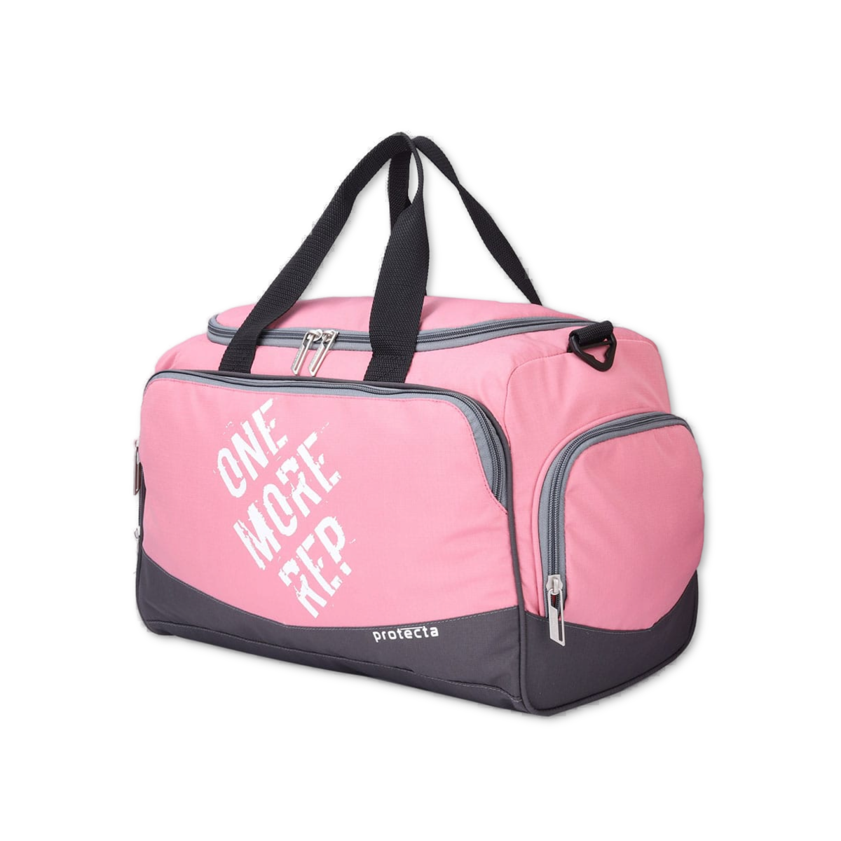 Grey-Pink | Protecta Rep Gym Bag-Main