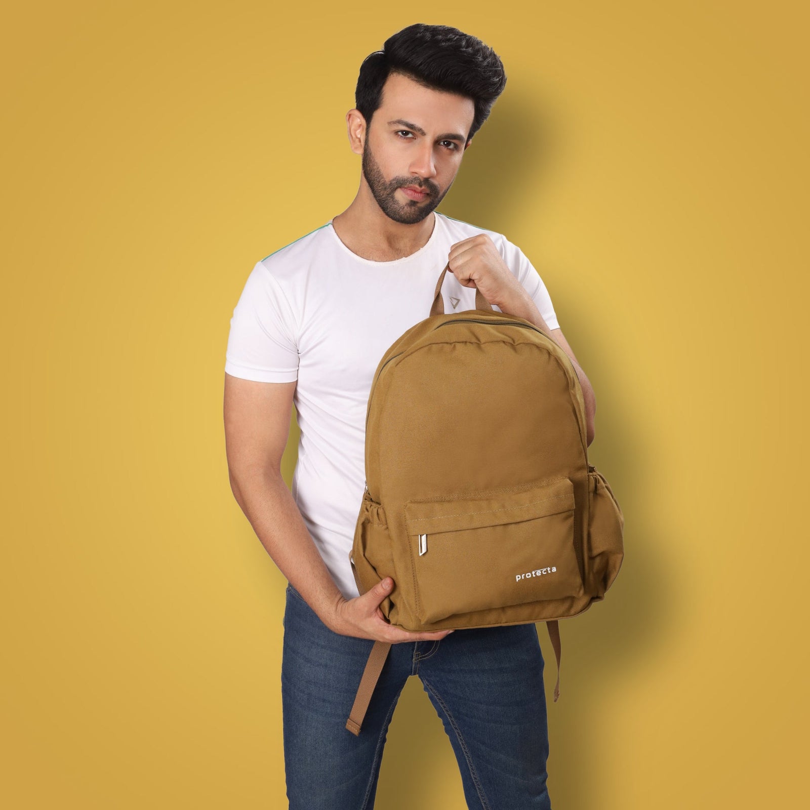 Beige | Protecta Spectrum Laptop Backpack - 7