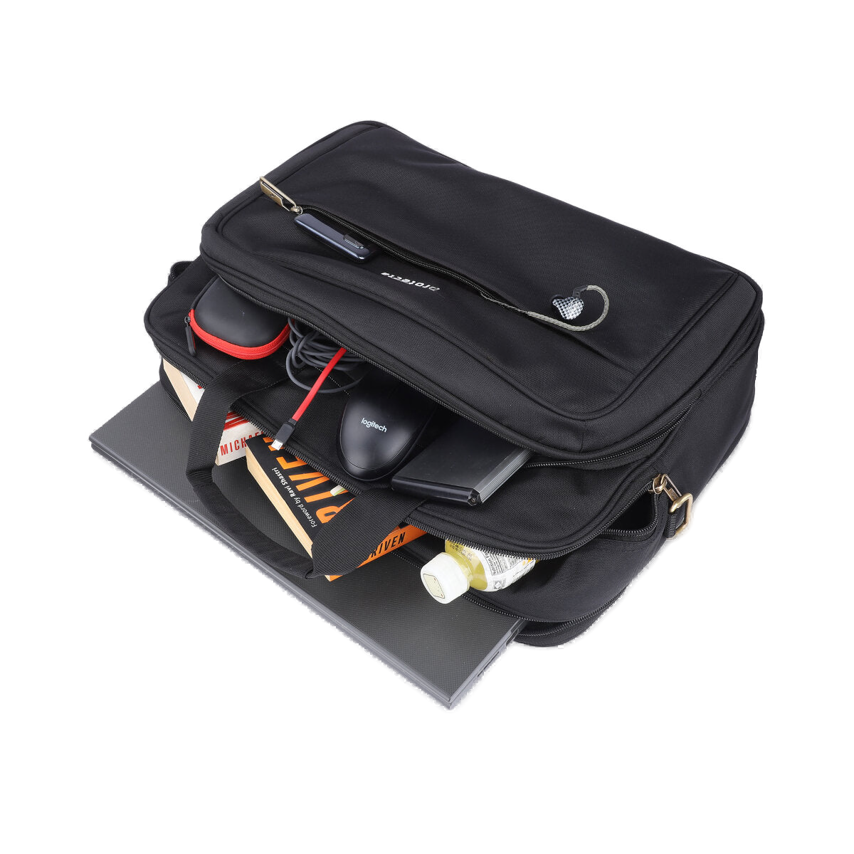 Black, Protecta Staunch Ally Travel & Offfice Laptop Bag-5