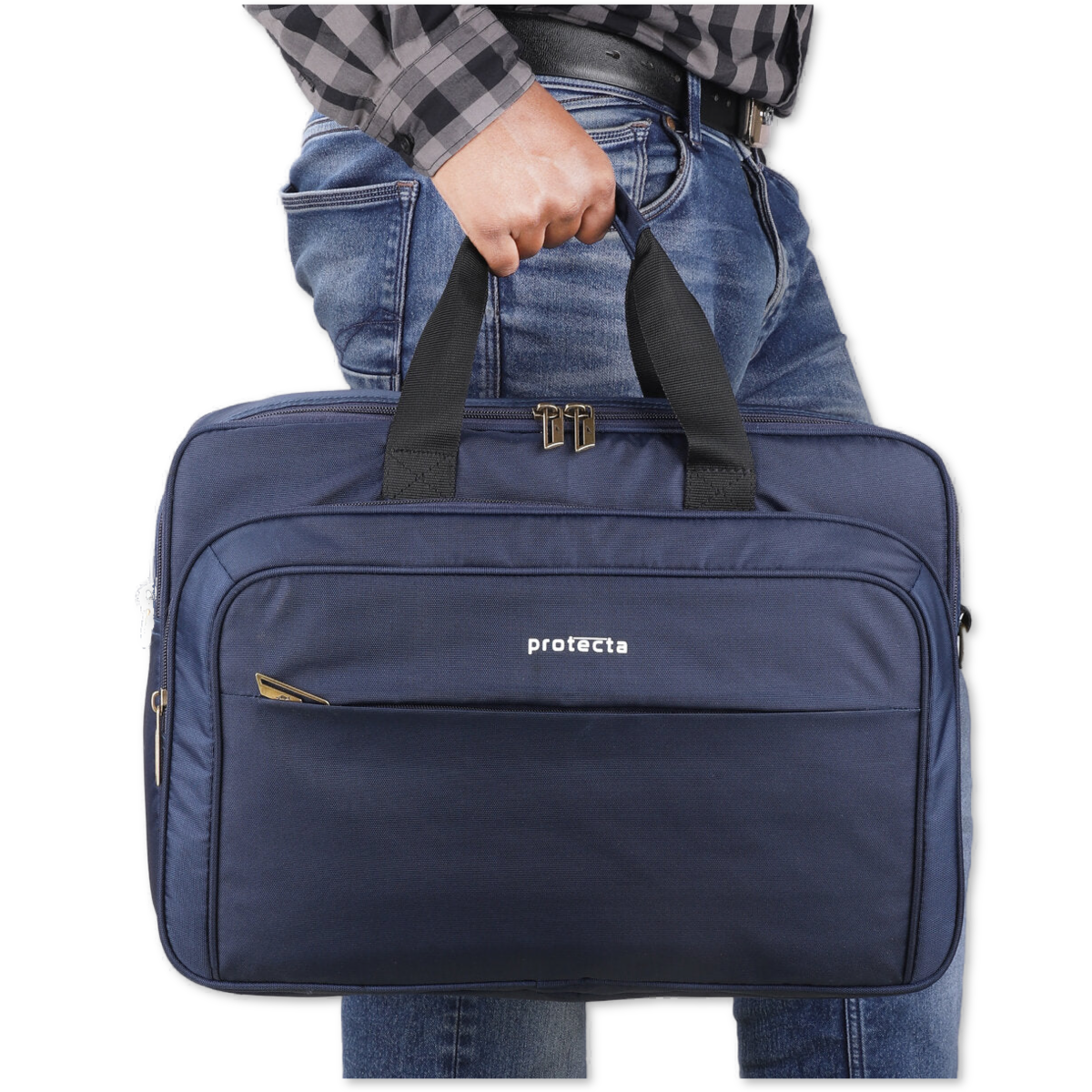 Navy, Protecta Staunch Ally Travel & Offfice Laptop Bag-7