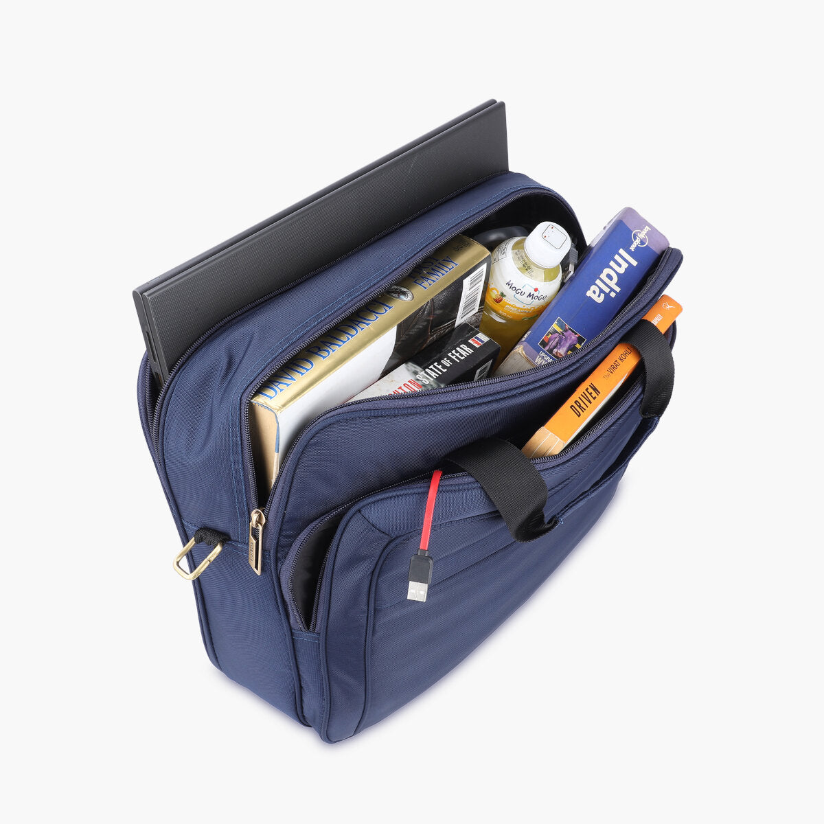 Navy-Red, Protecta Staunch Ally Travel & Offfice Laptop Bag-5