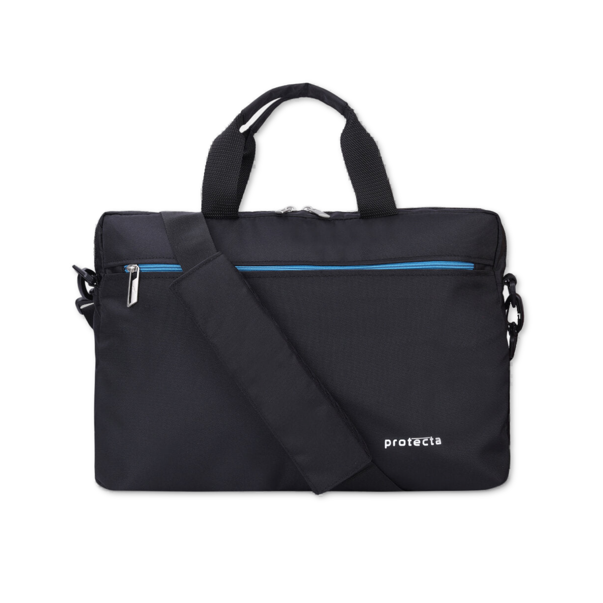 Black-Blue | Protecta Staunch Ally Lite Slim Office Laptop Bag-4