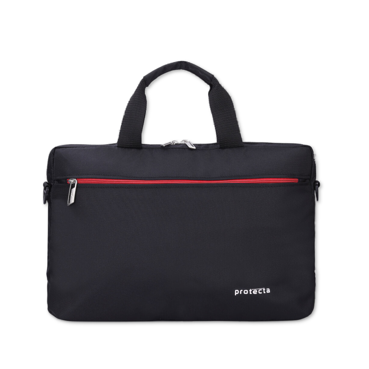 Black-Red | Protecta Staunch Ally Lite Slim Office Laptop Bag-Main