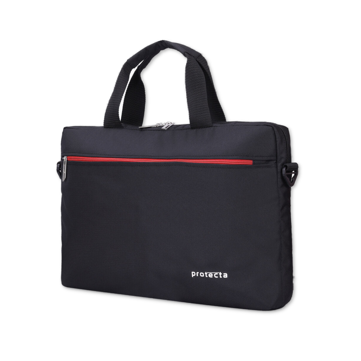 Black-Red | Protecta Staunch Ally Lite Slim Office Laptop Bag-2