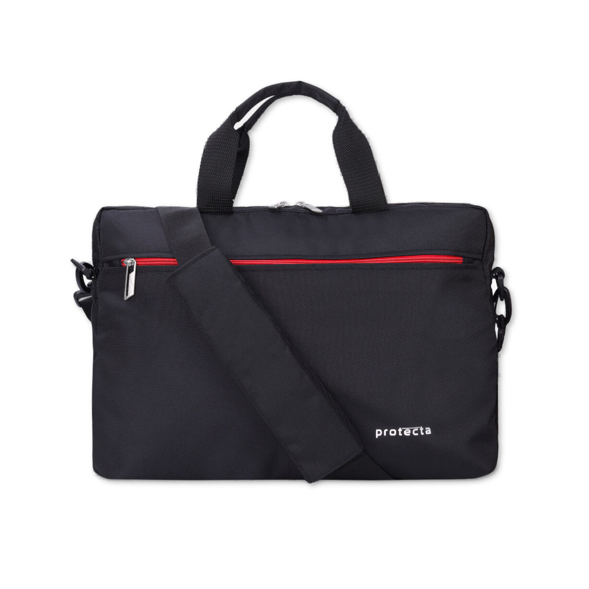 Black-Red | Protecta Staunch Ally Lite Slim Office Laptop Bag-4