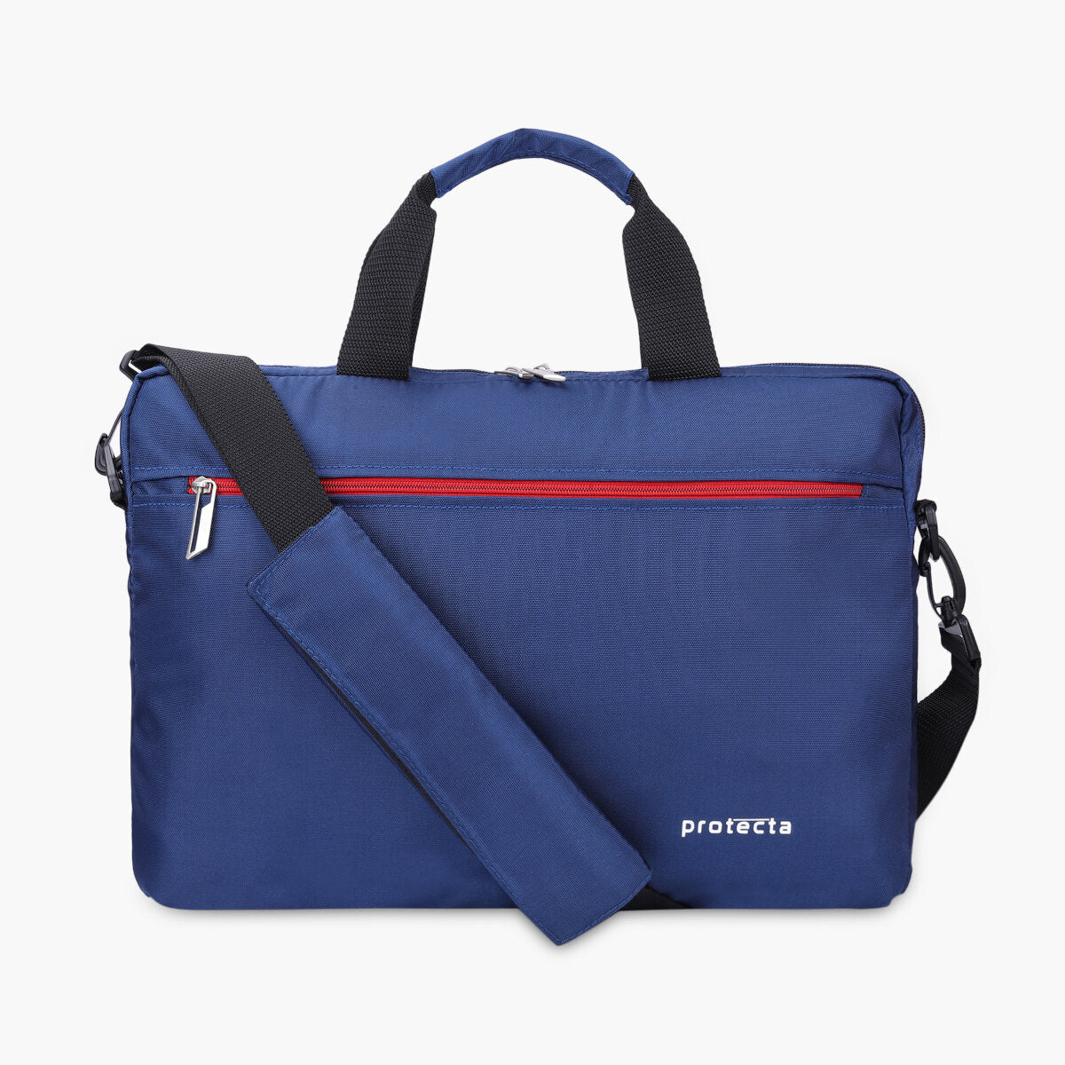 Navy-Red | Protecta Staunch Ally Lite Slim Office Laptop Bag-4