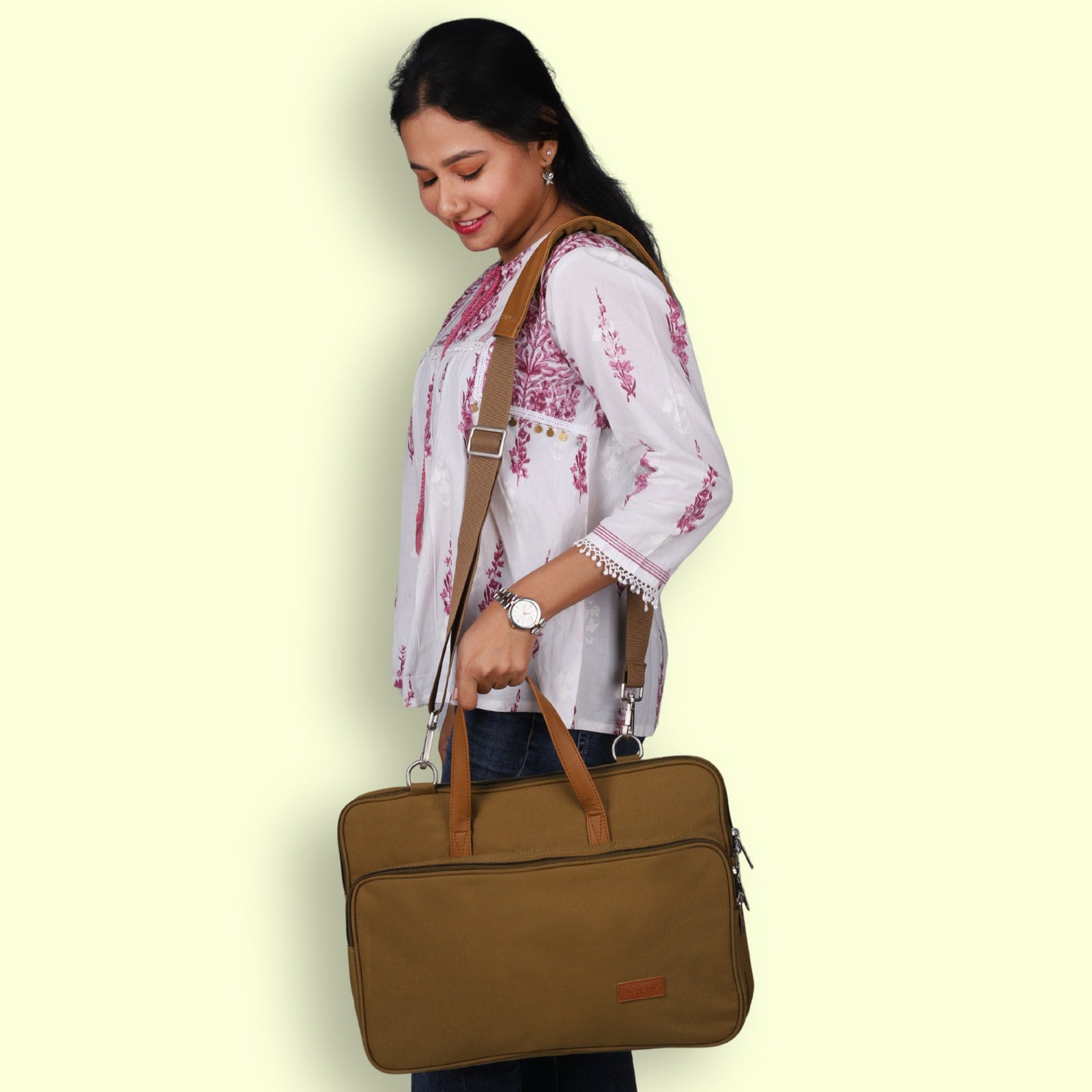 Beige | Protecta Windfall Laptop Bag - 2