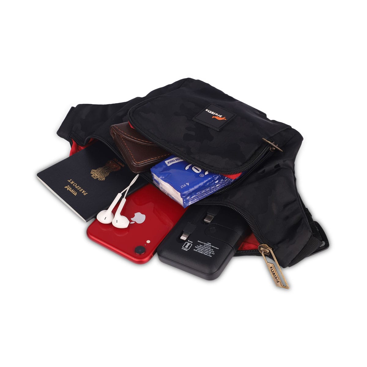 Black | Protecta The Bat Waist Bag-3