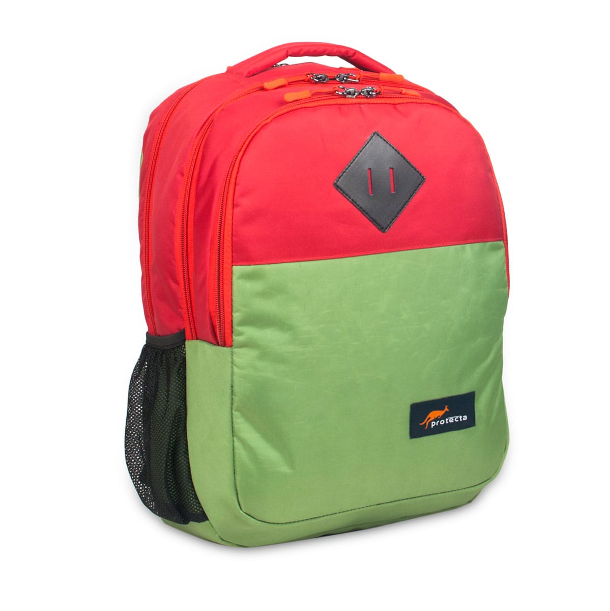 Green-Red, Protecta Bravo School & College Backpack-1