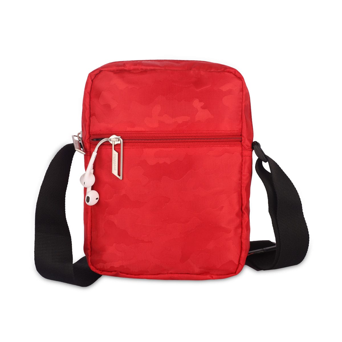 Red| Protecta Camo Unisex Sling Bag-1
