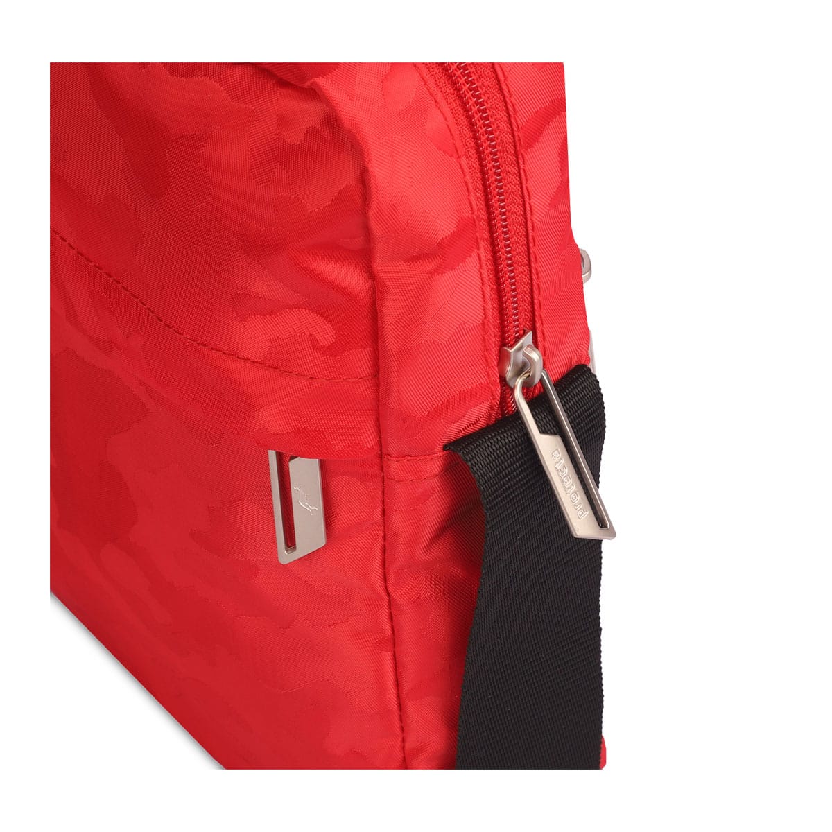 Red| Protecta Camo Unisex Sling Bag-5