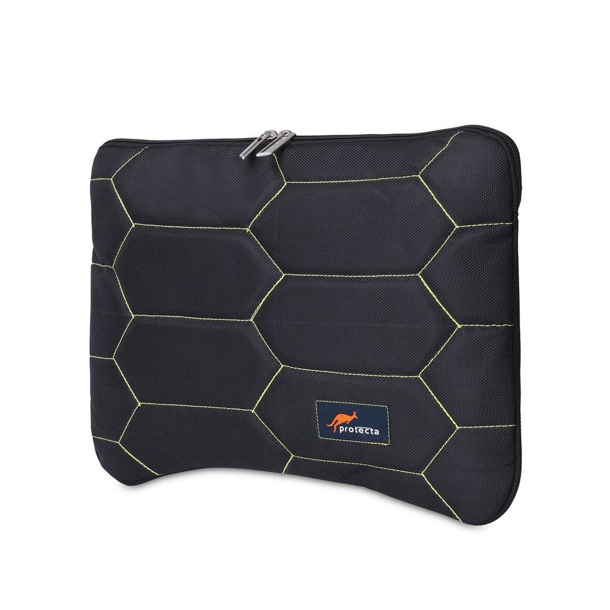 Black-Yellow, Honeycomb Laptop Sleeve-1