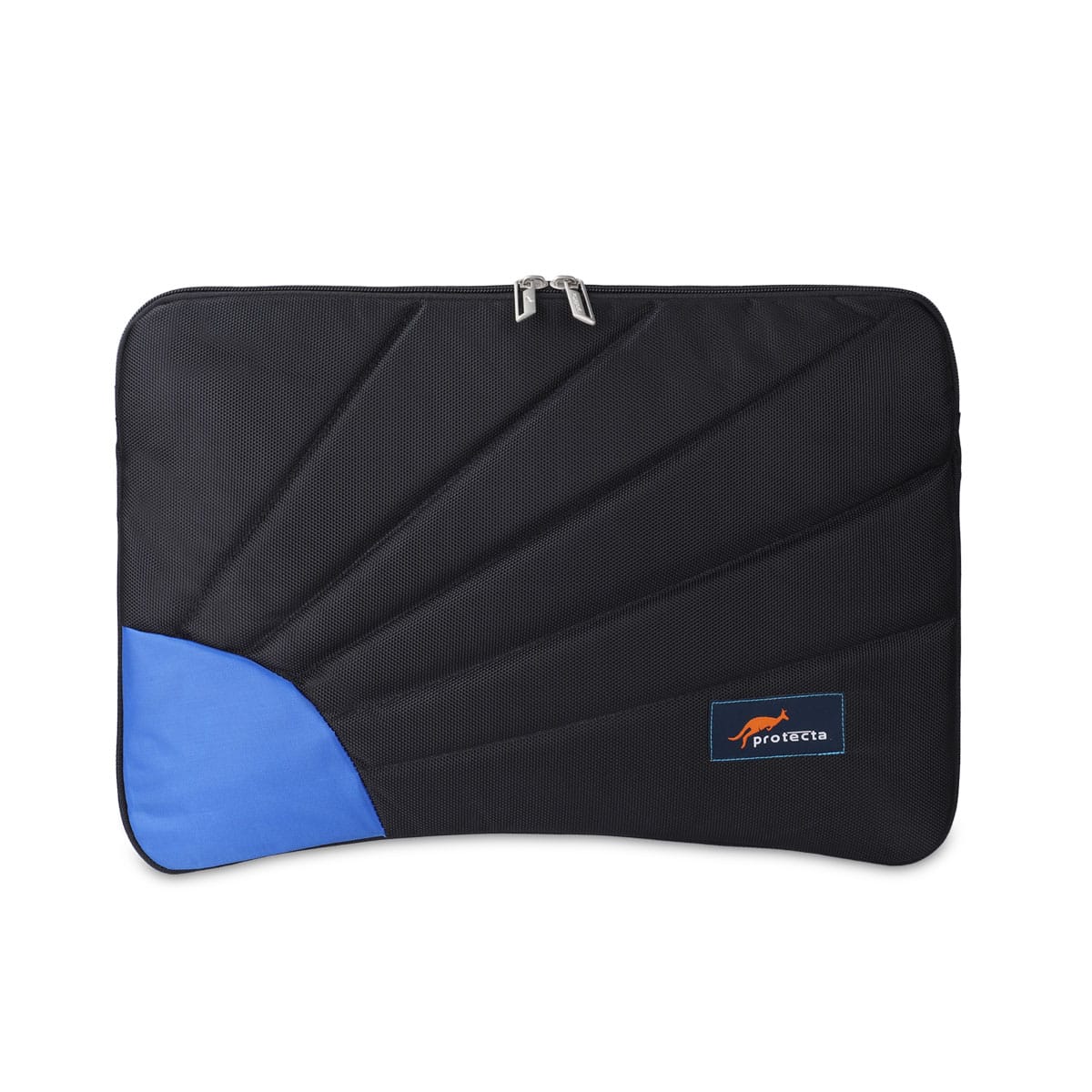 Black-Blue, Rays Laptop Sleeve-Main