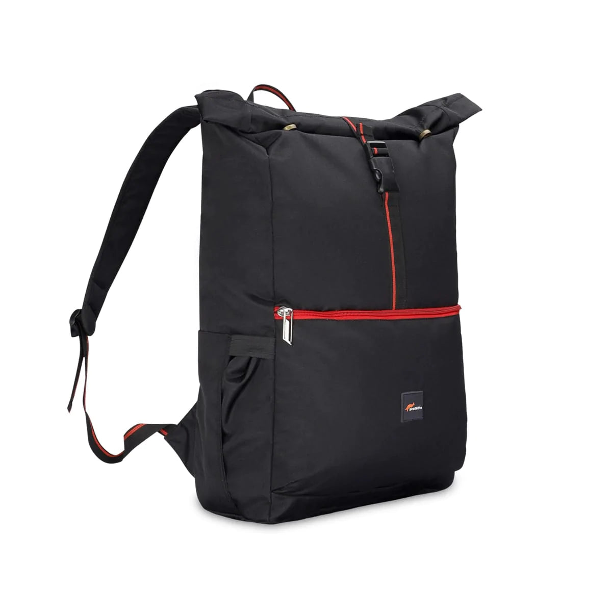 Black-Red | Protecta Reload Roll Top Laptop Bag- 1