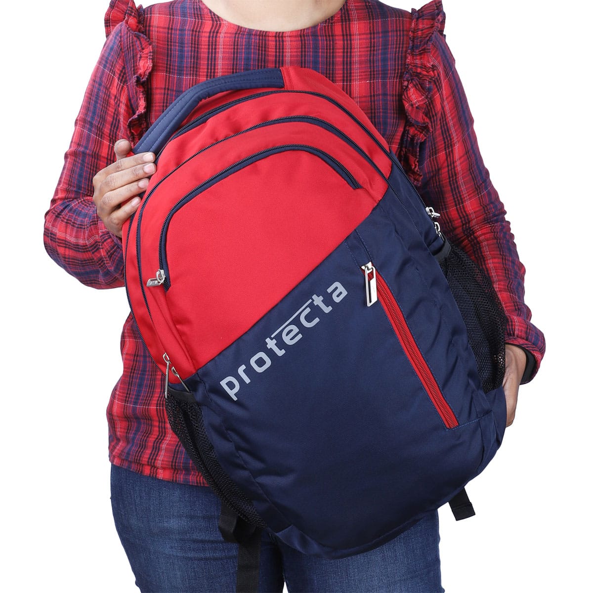 Navy-Red| Protecta Twister Laptop Backpack-6