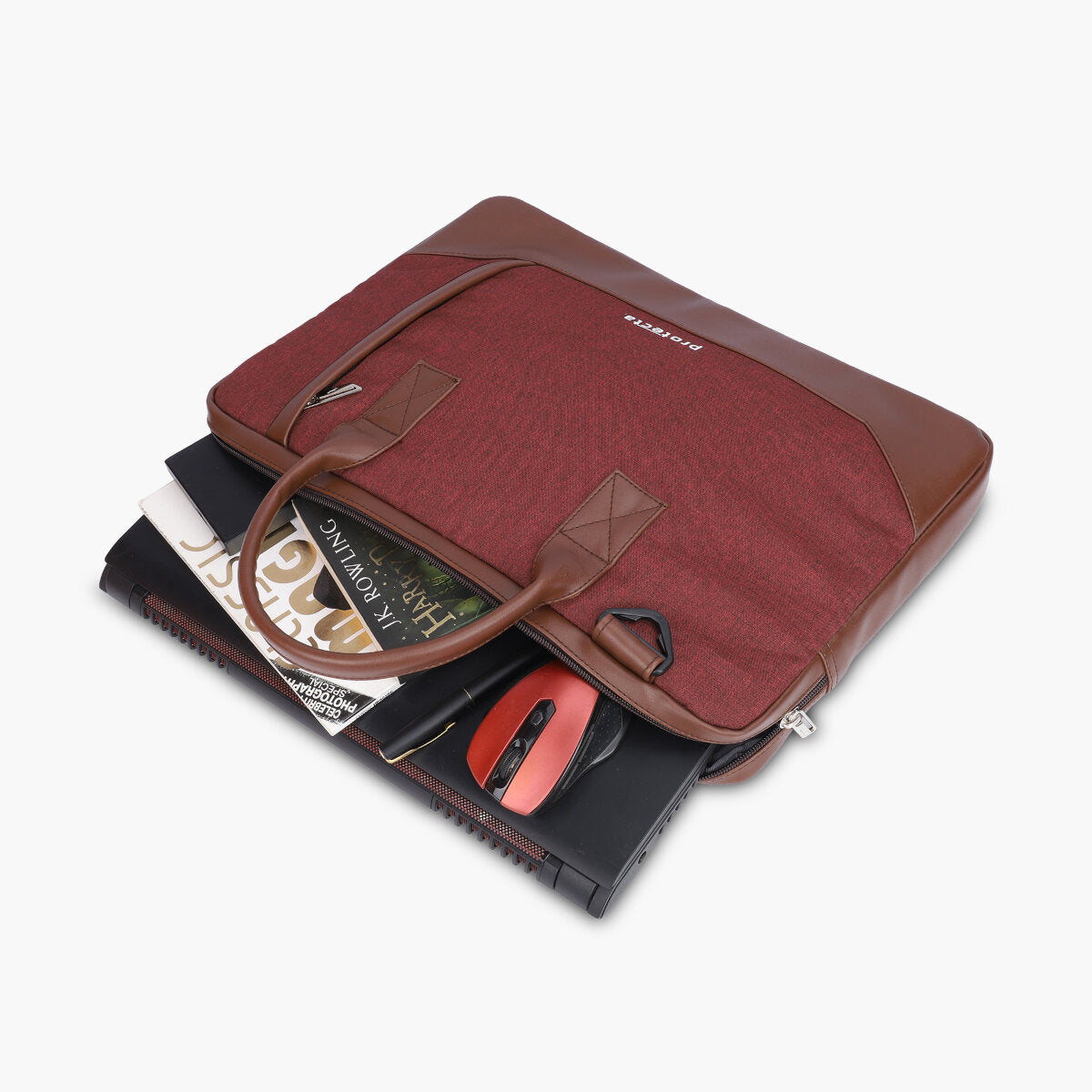 Rust Red | Protecta Advantage Slim Laptop Bag-Main