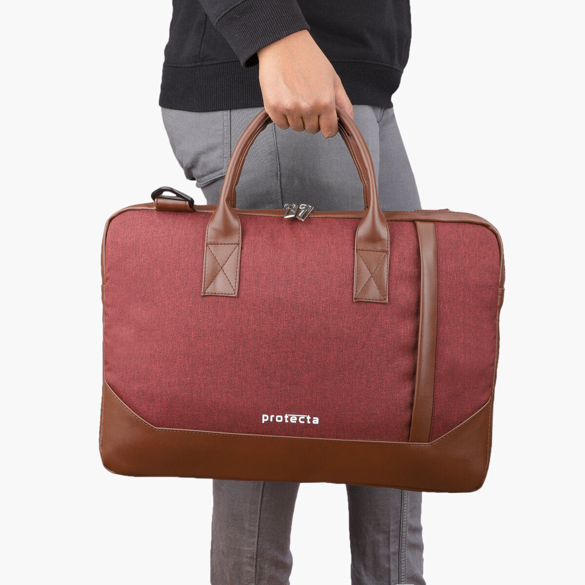 Rust Red | Protecta Advantage Slim Laptop Bag-9