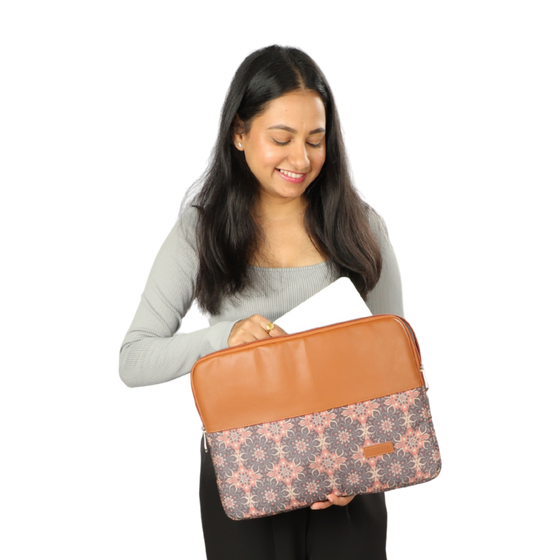 Model holding Bloom Sleeve